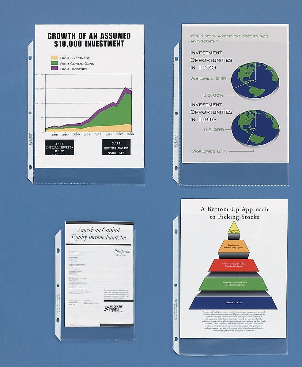 C-Line Standard Weight Sheet Protectors, 8-1/2" x 11", Clear, 50/Box