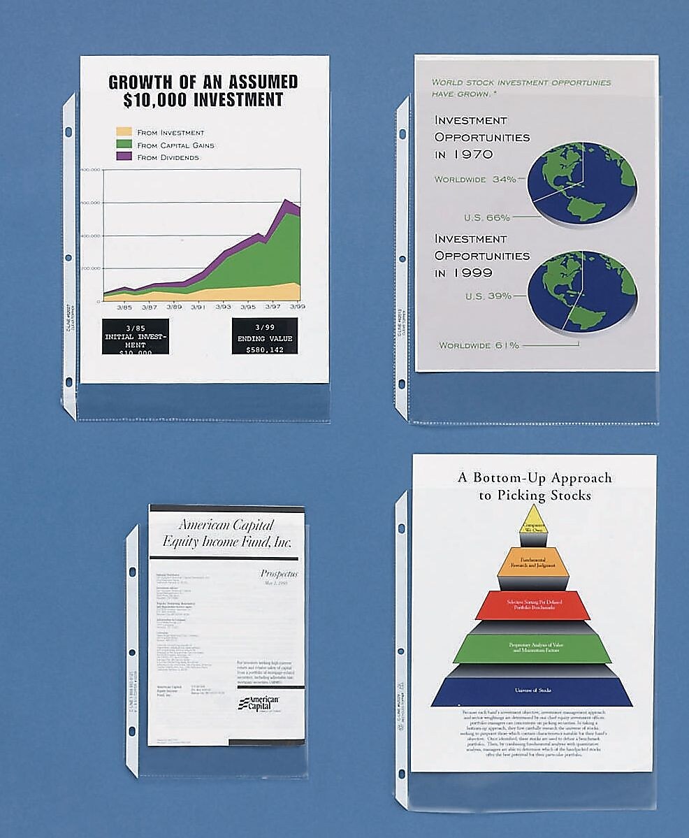 C-Line Standard Weight Sheet Protectors, 8-1/2" x 11", Clear, 50/Box