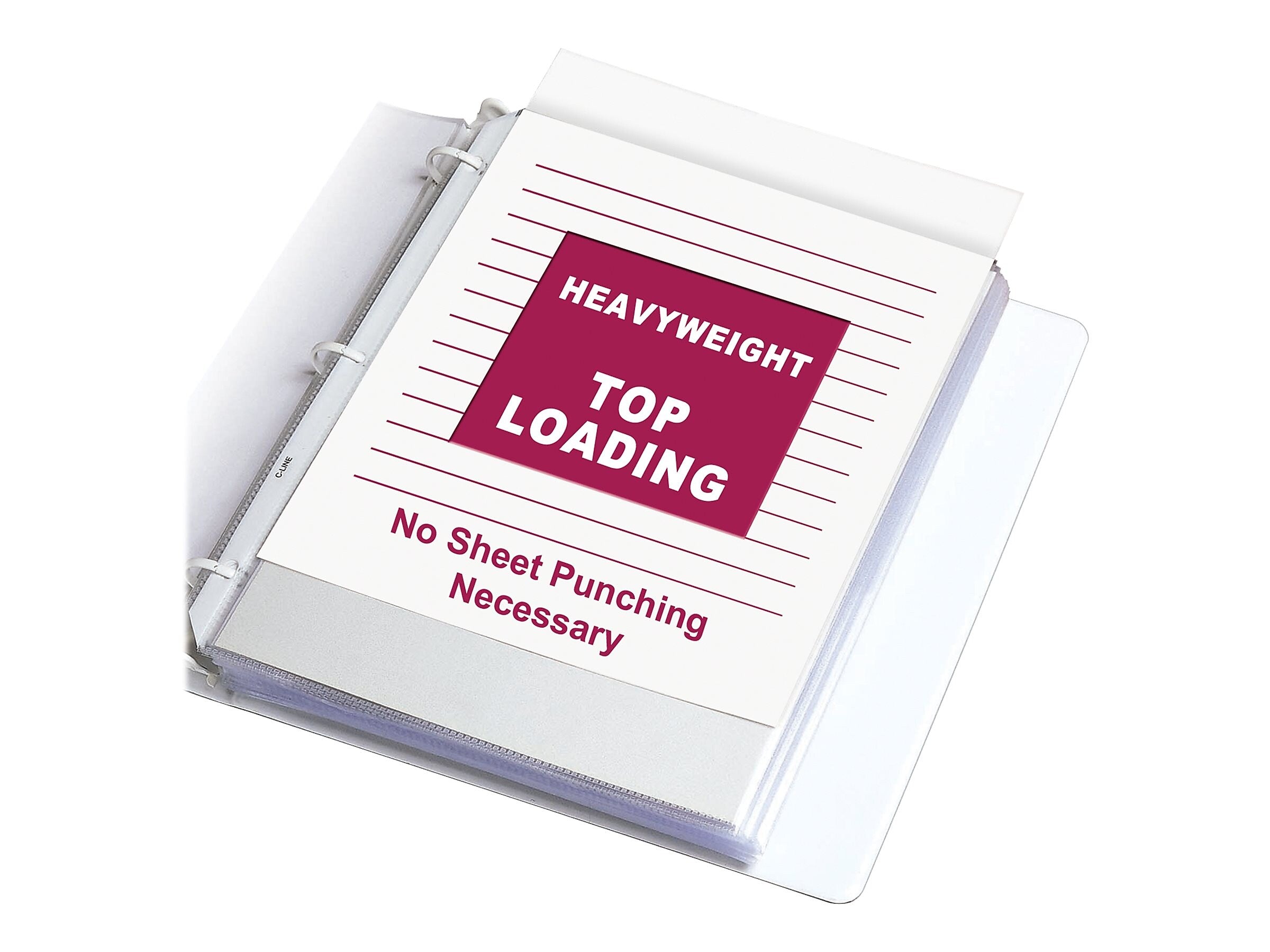 C-Line Top-Load Heavyweight Sheet Protectors, 8-1/2