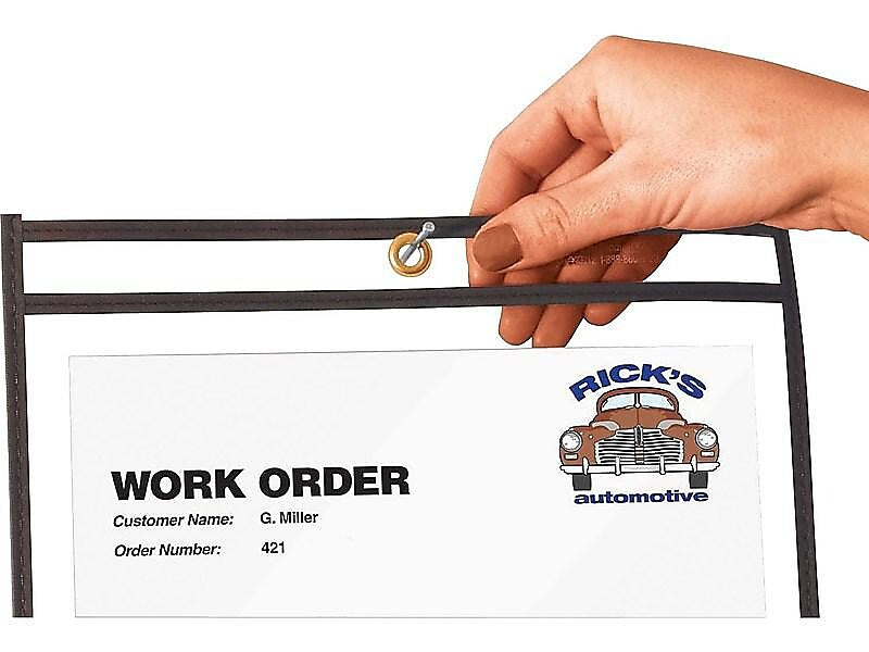 C-Line Vinyl Job Ticket Holders, 8-1/2