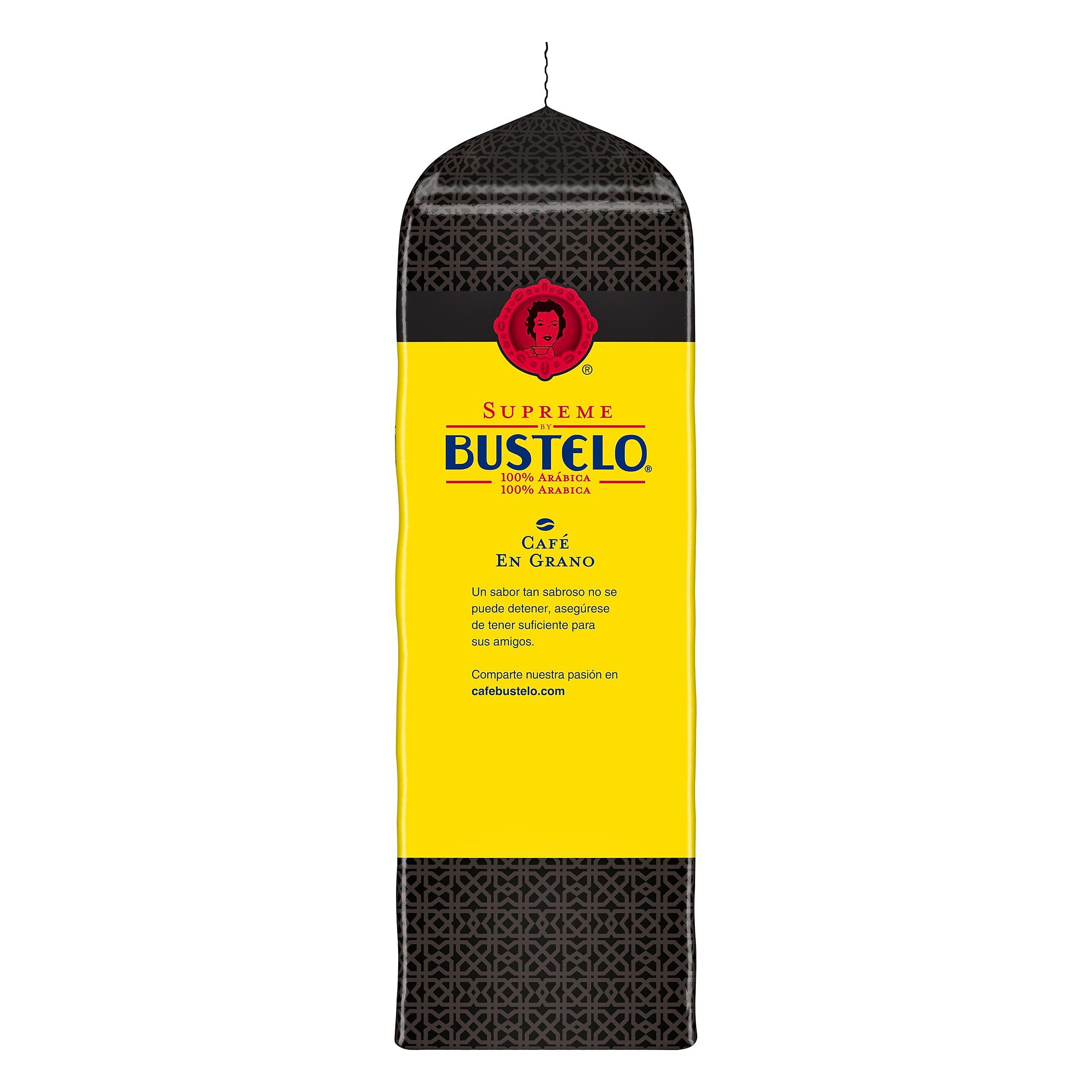 Cafe Bustelo Supreme Espresso Caffeinated Whole Bean Coffee, Dark Roast, 32 oz., Each