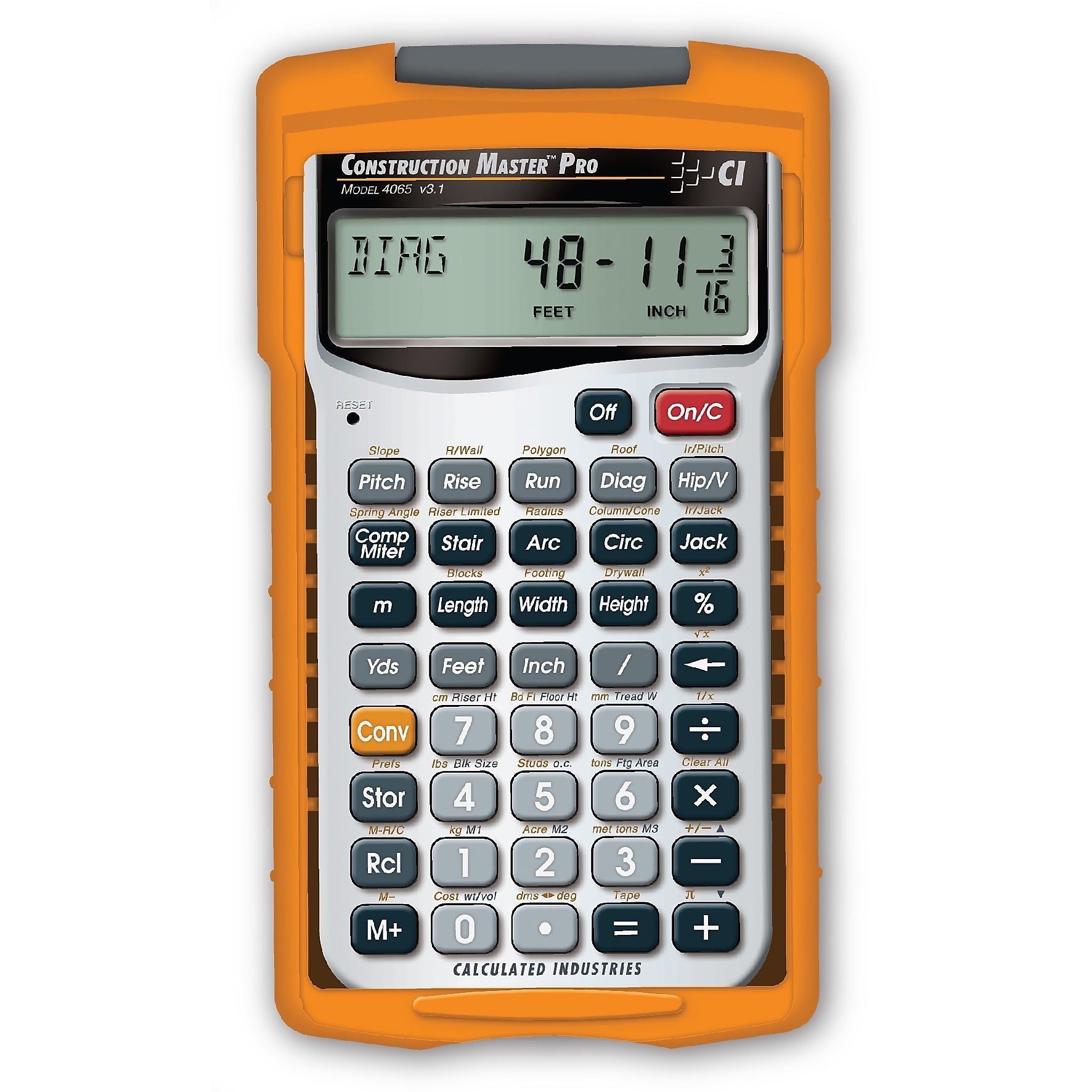 Calculated Industries Master Pro III Series  Construction Calculator, Silver
