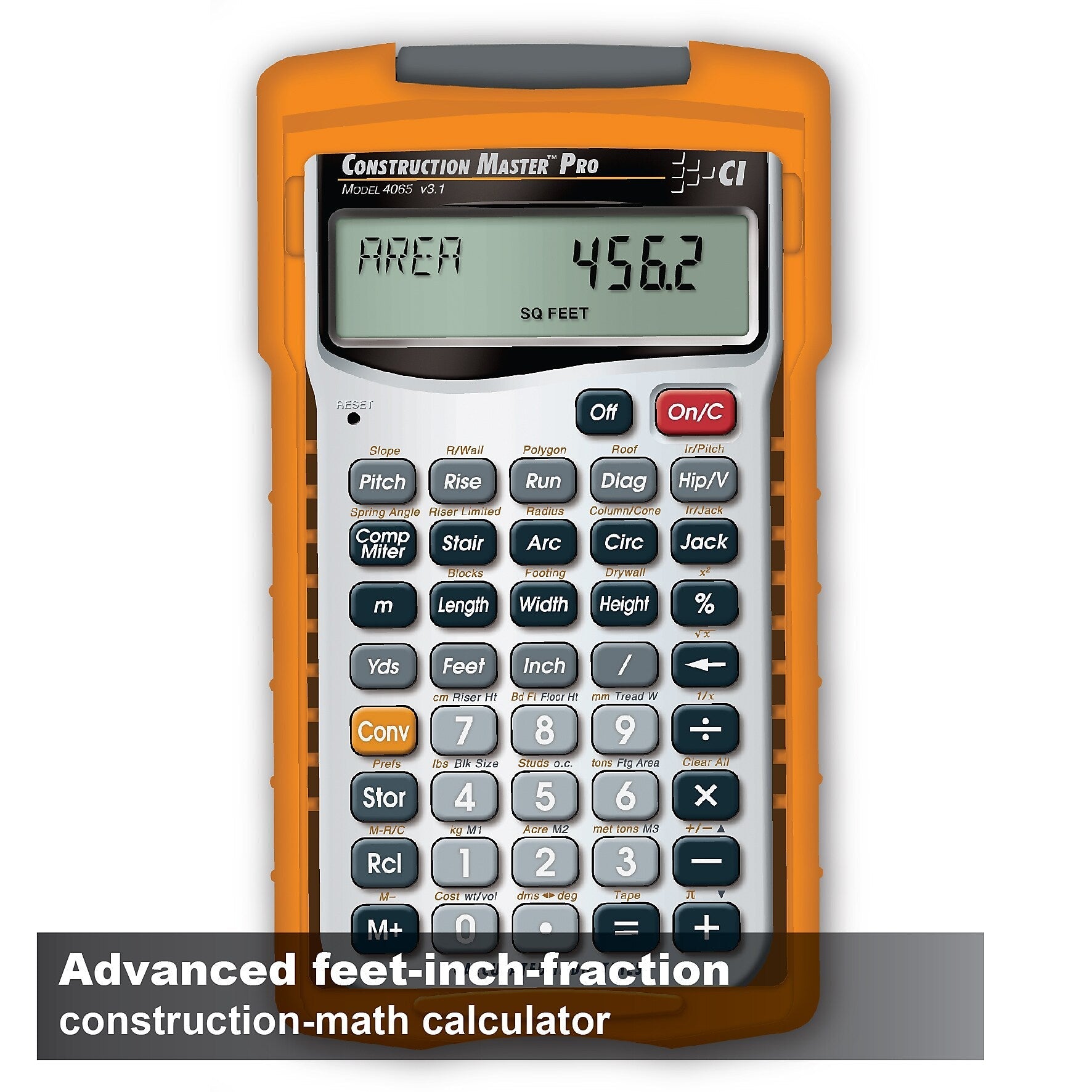 Calculated Industries Master Pro III Series  Construction Calculator, Silver