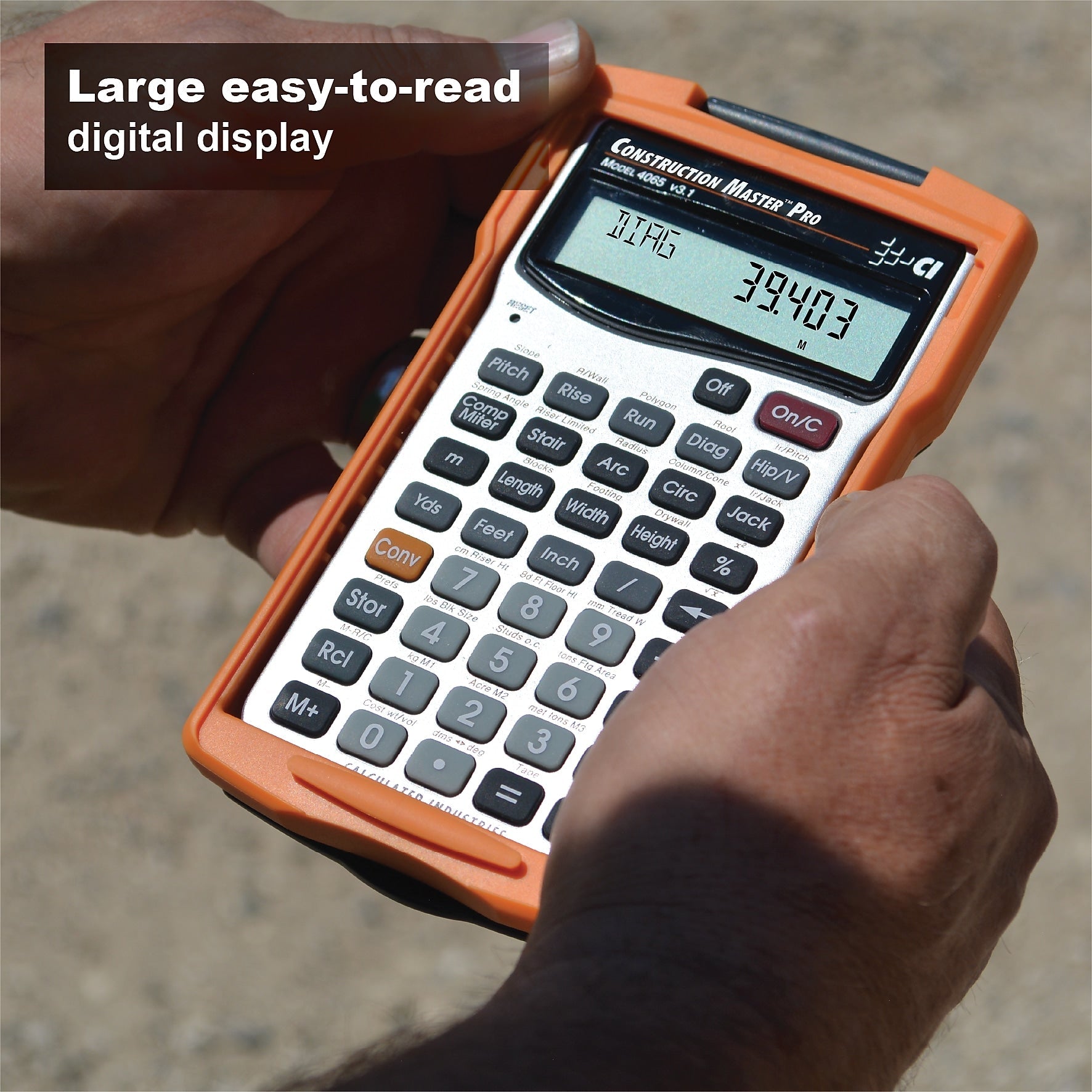 Calculated Industries Master Pro III Series  Construction Calculator, Silver
