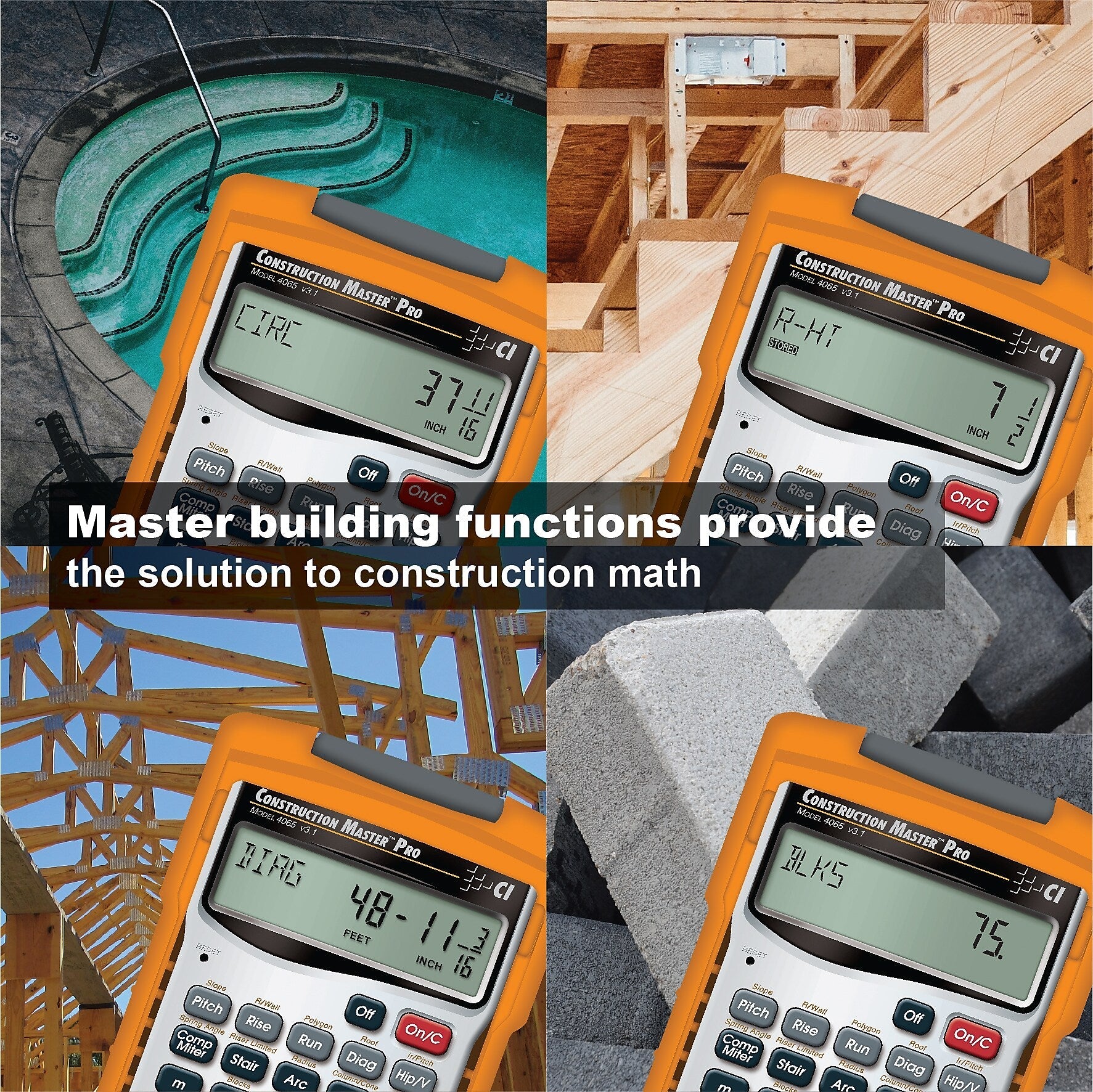 Calculated Industries Master Pro III Series  Construction Calculator, Silver