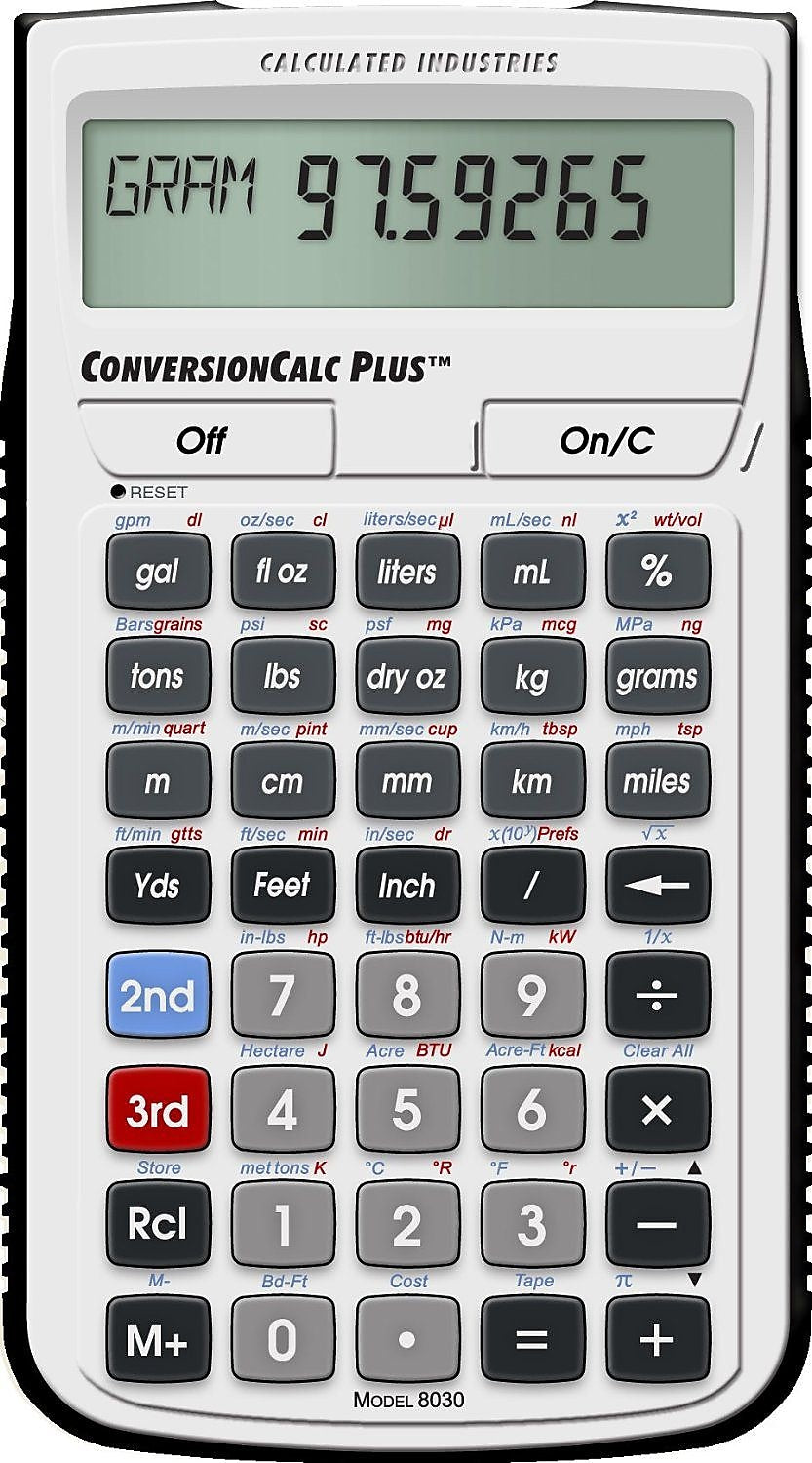 Calculated Industries Ultimate Professional  Construction Calculator, Silver/Black