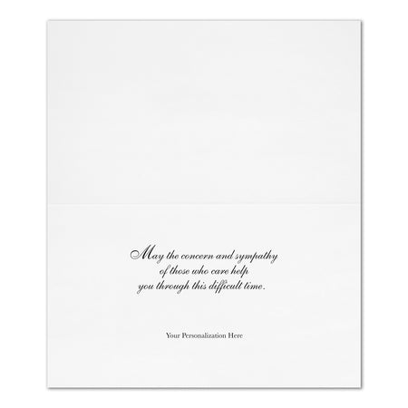 "Calming Waters" Sympathy Card w/ Unlined White Envelope, 100/BX