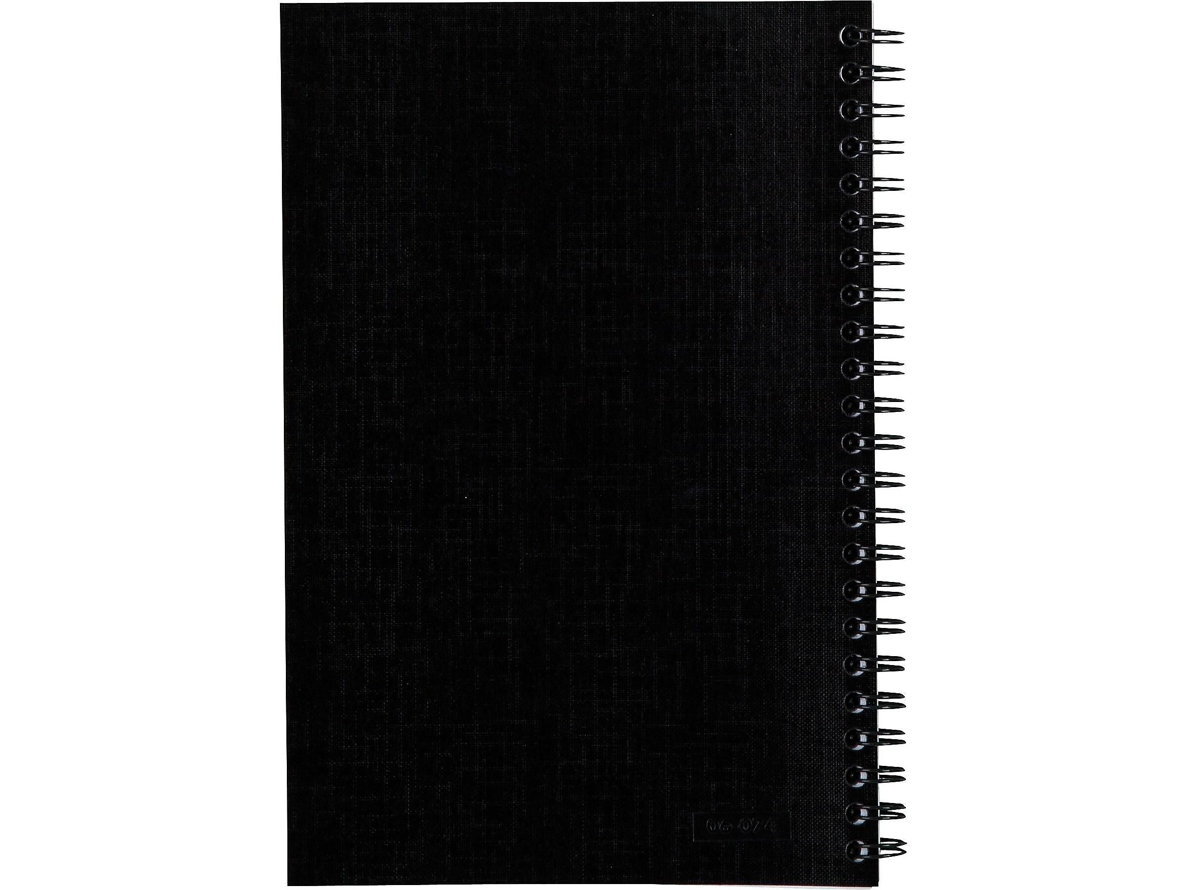 Cambridge 1-Subject Notebooks, 5" x 8", Wide Ruled, 80 Sheets, Black