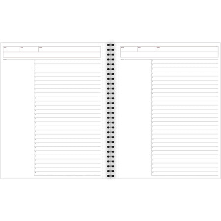 Cambridge 1-Subject Professional Notebooks, 8.5" x 11", Wide Ruled, 80 Sheets, Black