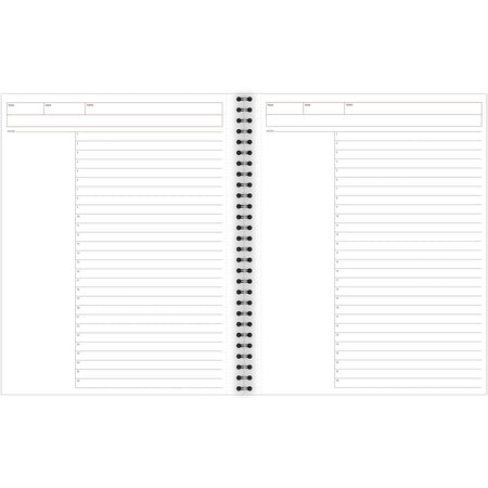 Cambridge 1-Subject Professional Notebooks, 8.5" x 11", Wide Ruled, 80 Sheets, Black