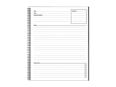 Cambridge 1-Subject Professional Notebooks, 8.88" x 11", Wide Ruled, 80 Sheets, Black