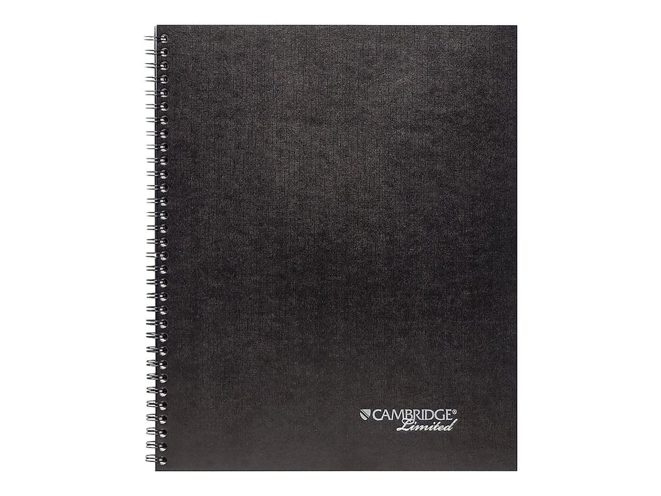 Cambridge Professional Notebook, 8.5" x 11", Legal Ruled, 80 Sheets, Black