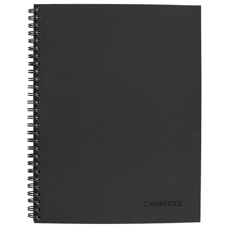 Cambridge Professional Notebooks, 7.25" x 9.5", Wide Ruled, 80 Sheets, Gray/Silver