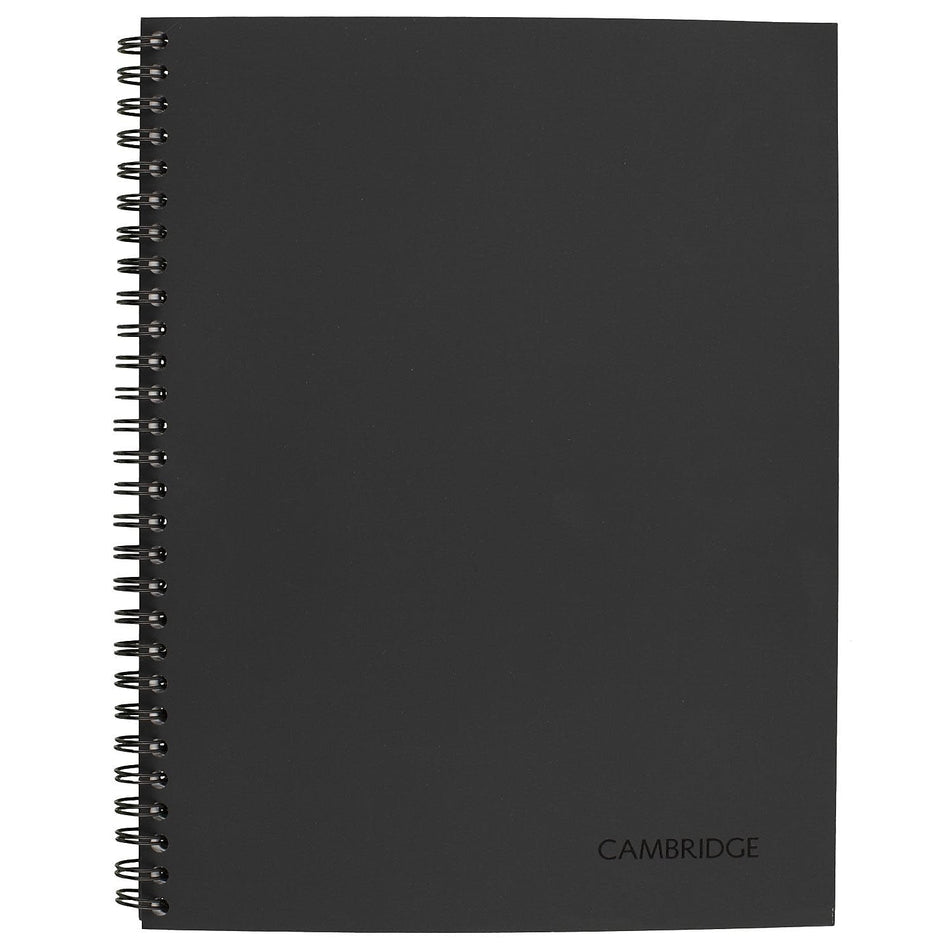 Cambridge Professional Notebooks, 7.25" x 9.5", Wide Ruled, 80 Sheets, Gray/Silver