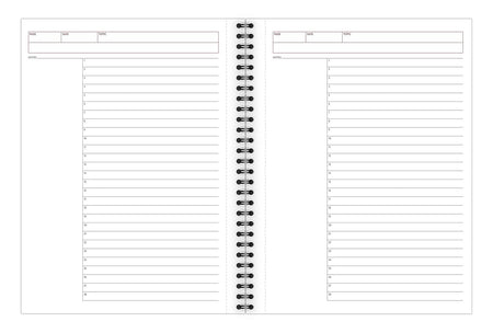 Cambridge Professional Notebooks, 7.25" x 9.5", Wide Ruled, 80 Sheets, Gray/Silver