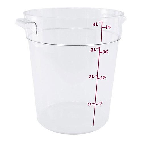 Cambro 4 Qt. Camwear® Food Storage Container, 8 3/16