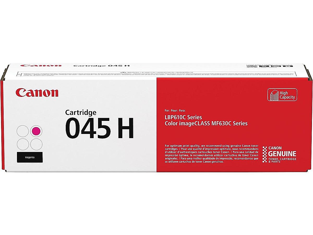 Canon 045 H Magenta High Yield Toner Cartridge, Prints Up to 2,200 Pages