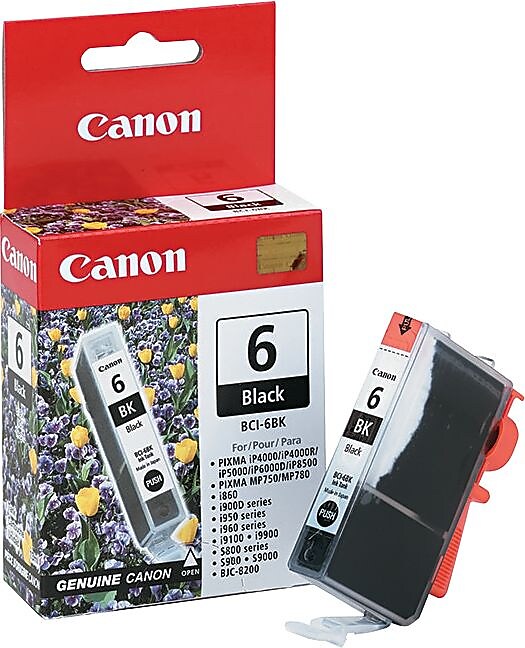 Canon 6 Black Standard Yield Ink Cartridge