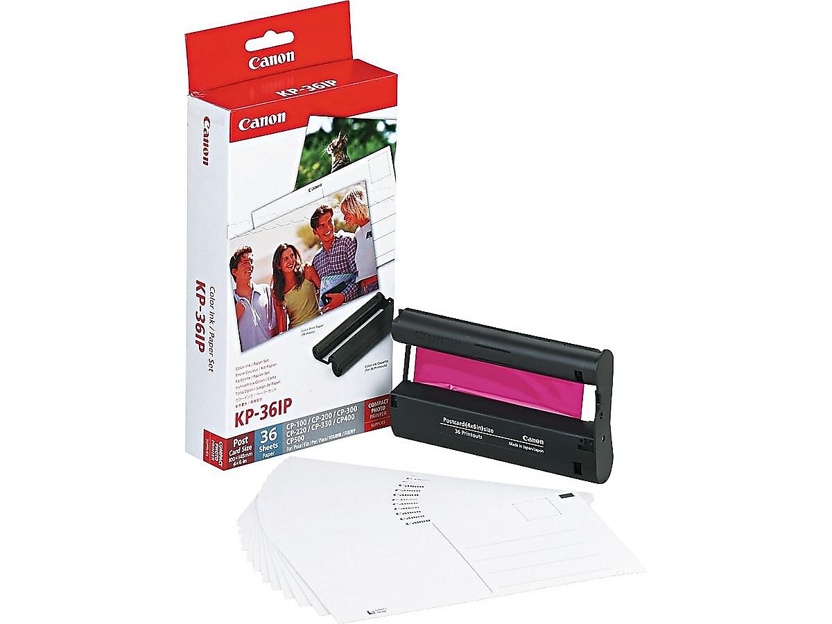 Canon Color Ink Cartridge and Photo Paper Value Pack, 36 Prints