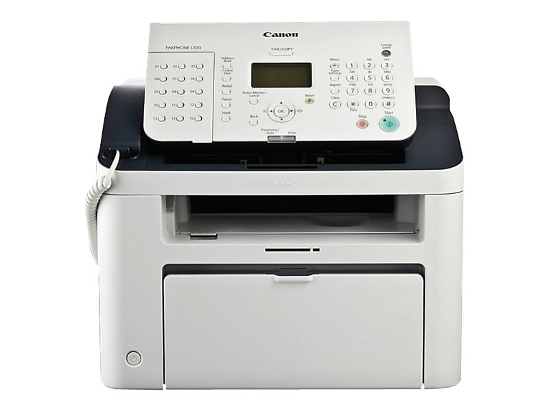 Canon FAXPHONE L100 5258B001AA Laser Fax Machine, White/Black