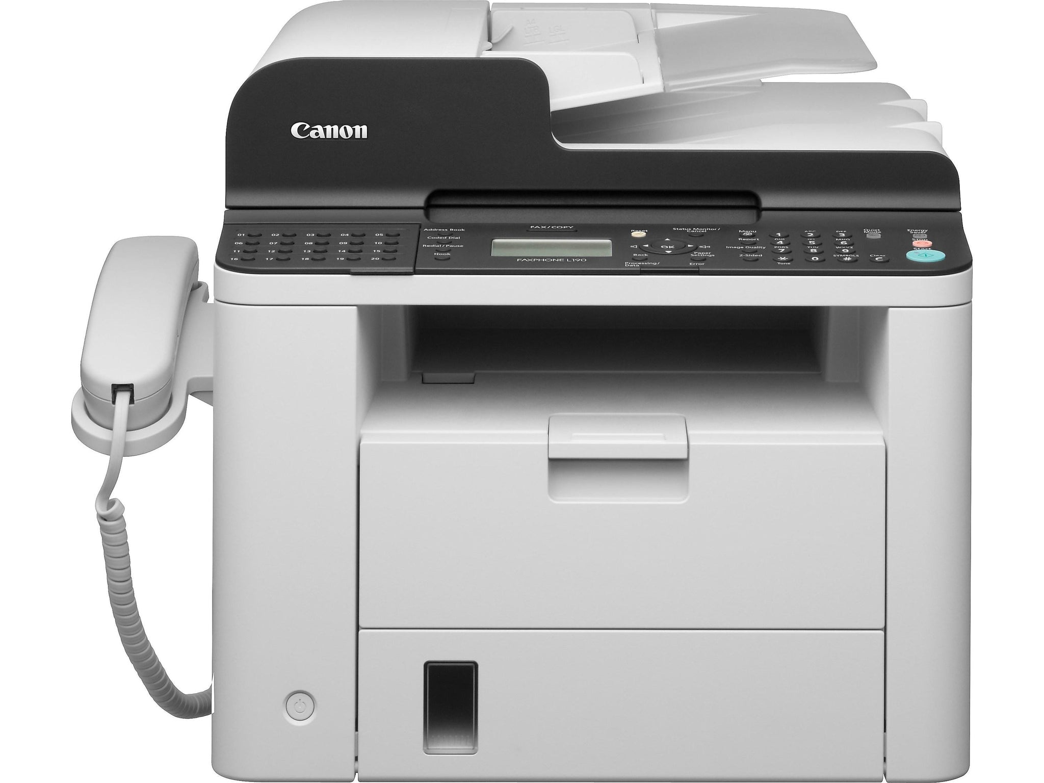 Canon FAXPHONE L190 Laser Fax Machine, Gray/Black