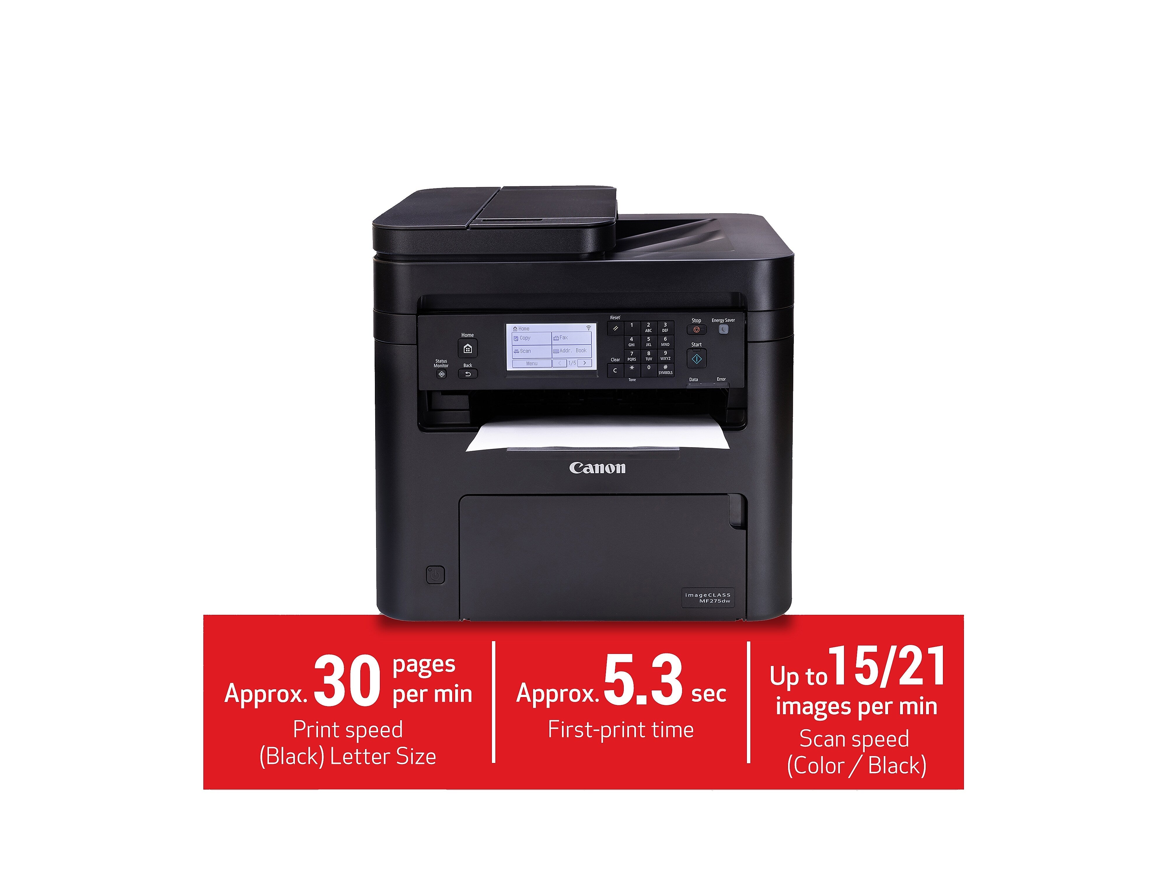 Canon imageCLASS MF275dw Wireless Black & White All-in-One Laser Printer