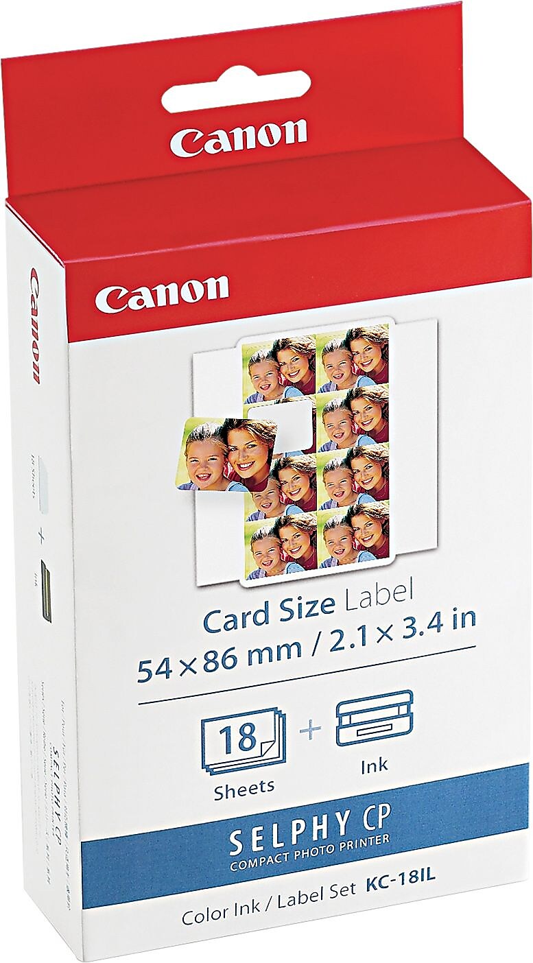 Canon KC-18IL Black/Color Standard Yield Print Cartridge/Paper Kit