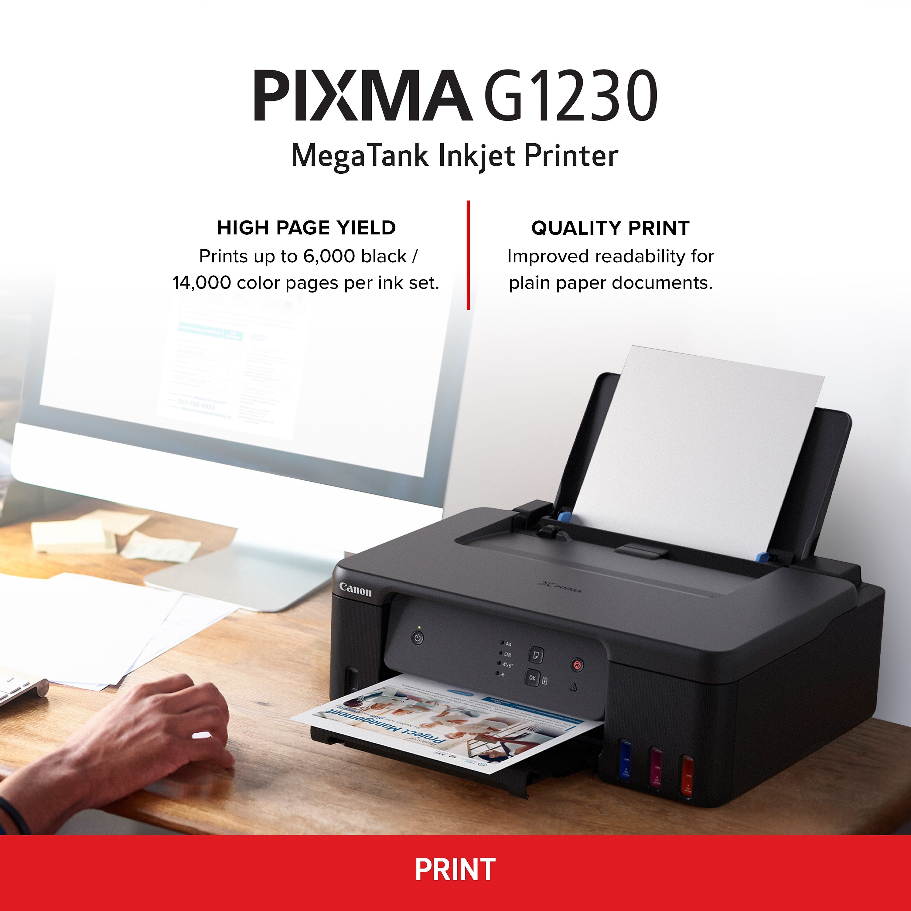 Canon MegaTank PIXMA G1230 Color Inkjet Printer