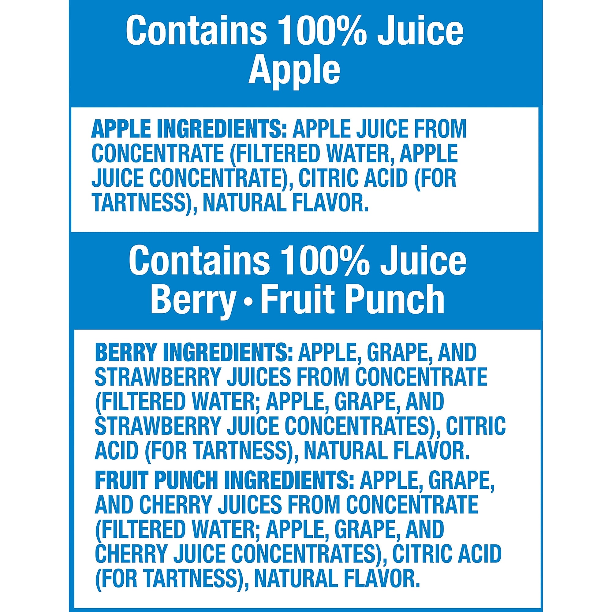 Capri Sun 100% Juice Variety Pack Pouches, 6 fl. oz., 40/Box