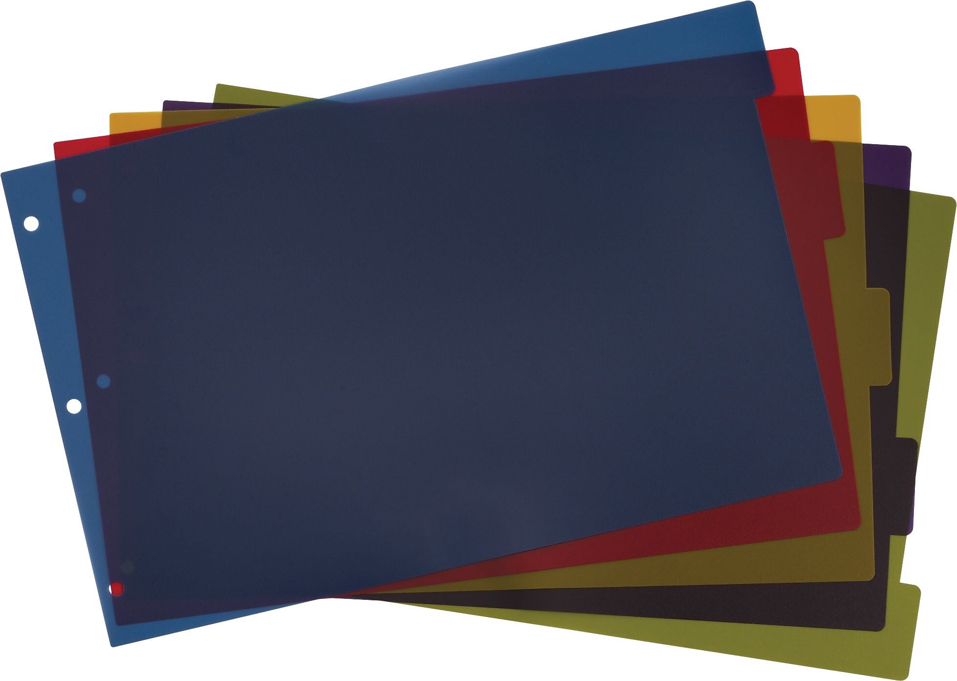 Cardinal Blank Dividers, 5-Tab, Assorted Colors, Set