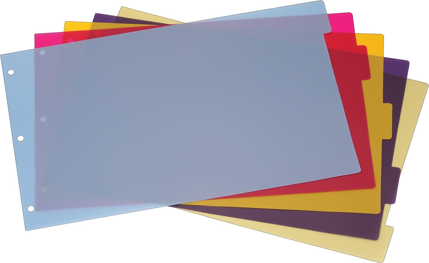 Cardinal Blank Dividers, 5-Tab, Assorted Colors, Set