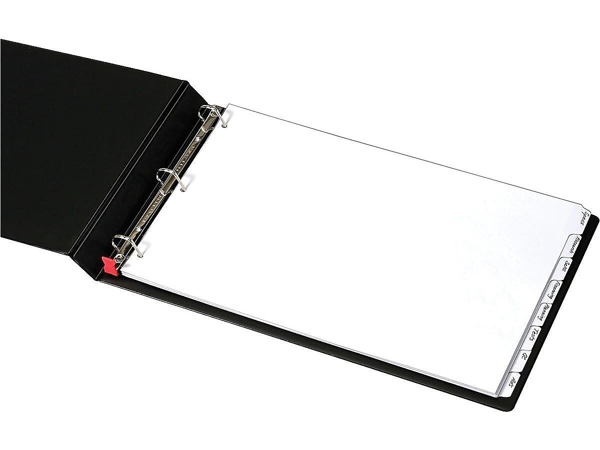Cardinal Write & Erase Paper Dividers, 8-Tab, White