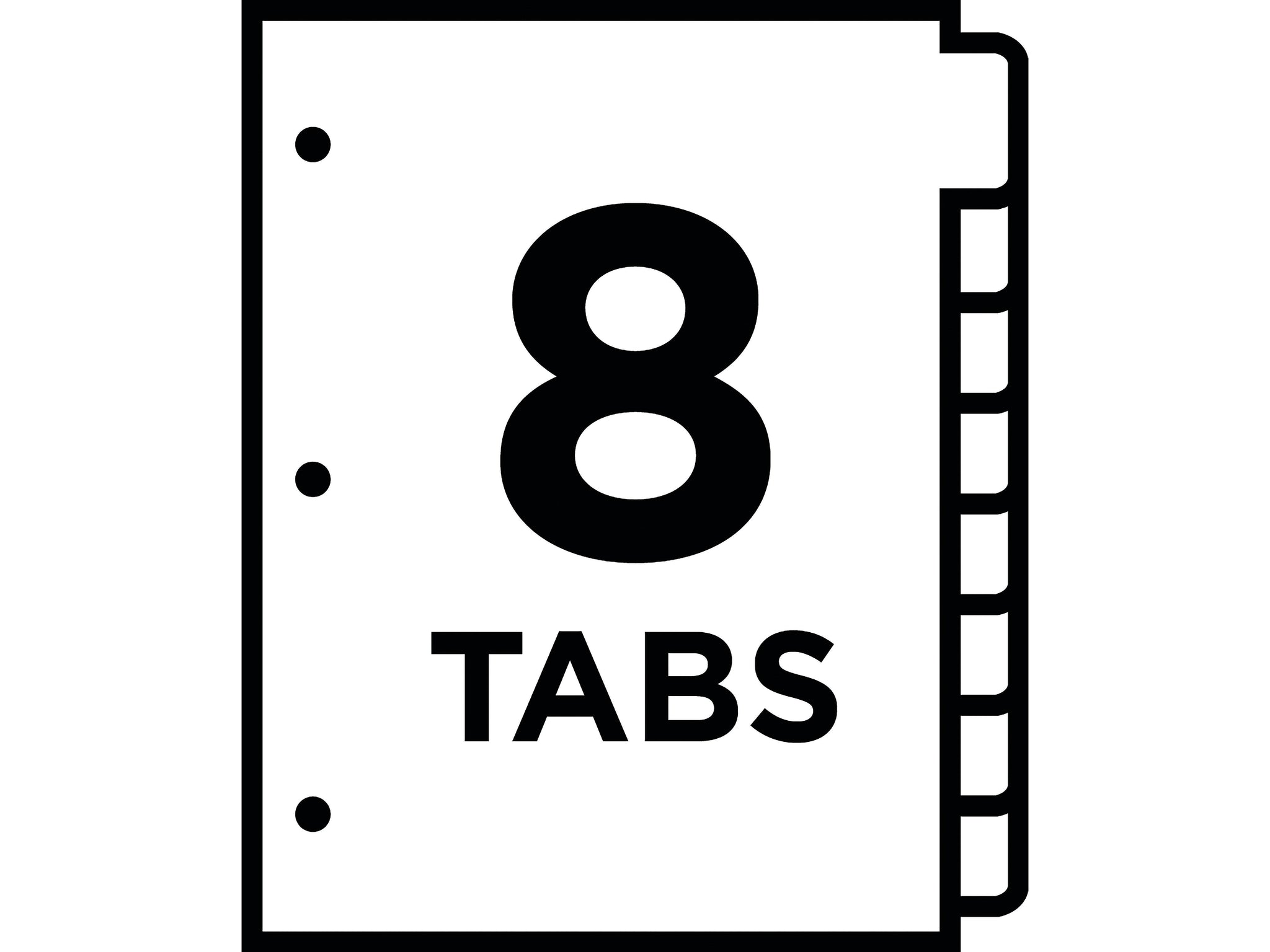 Cardinal Write & Erase Paper Dividers, 8-Tab, White