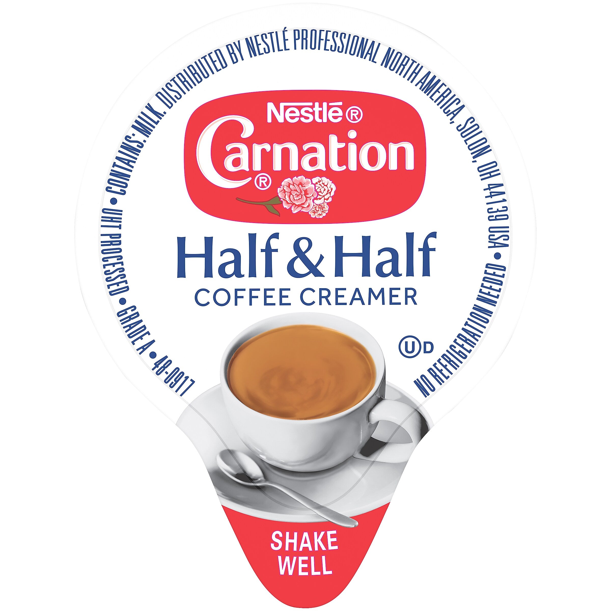 Carnation Half and Half Liquid Creamer, 0.3 oz., 360/Carton