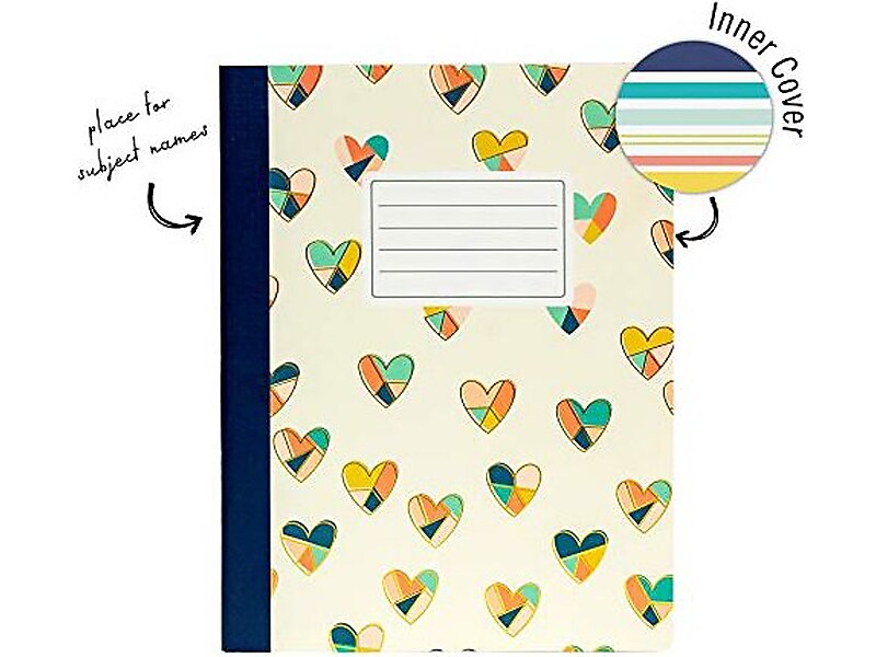 Carpe Diem Floral Love Composition Notebooks, 7.5