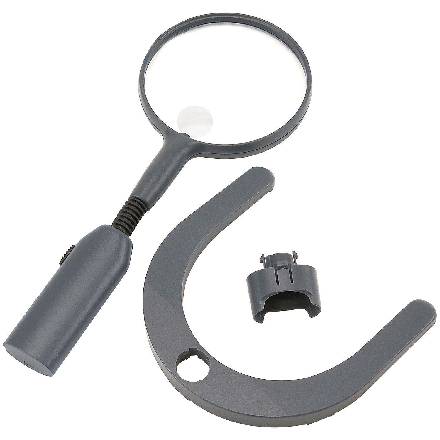 Carson Optical MagniLamp 2x LED Magnifier with Built-in 3.5x Spot Lens, Black