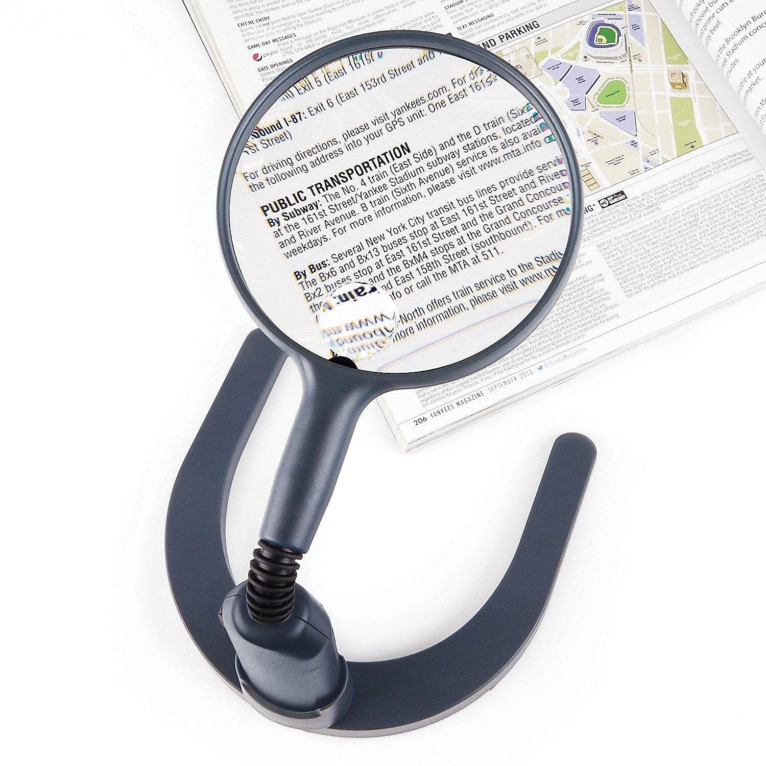 Carson Optical MagniLamp 2x LED Magnifier with Built-in 3.5x Spot Lens, Black
