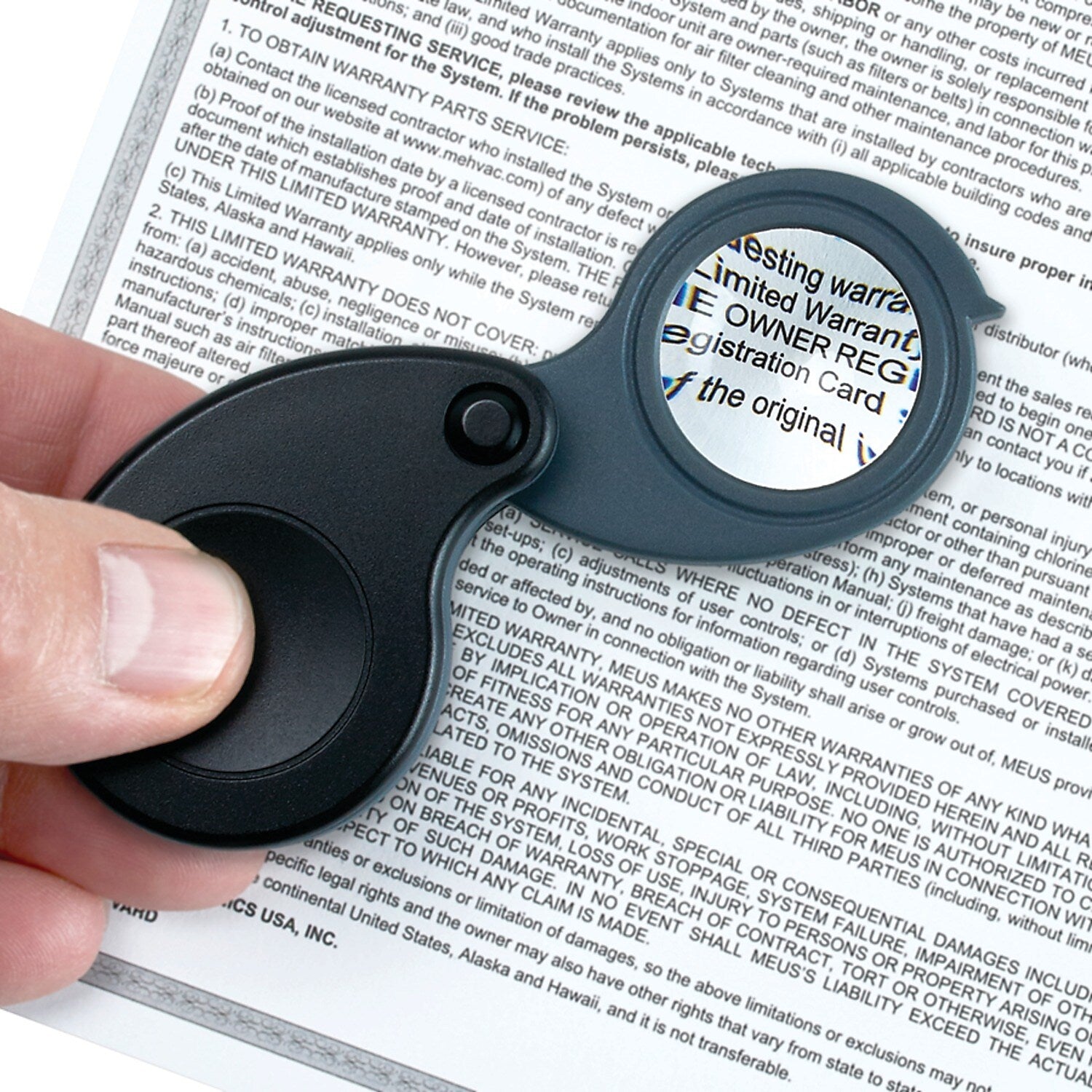 Carson Optical TriView 5x-15x Folding Magnifier,