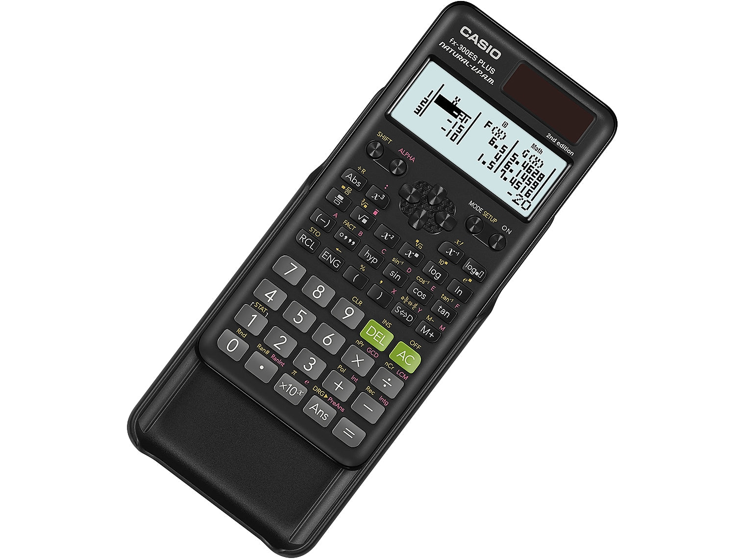 Casio 2nd Edition 16-Digit Solar Powered Scientific Calculator, Black