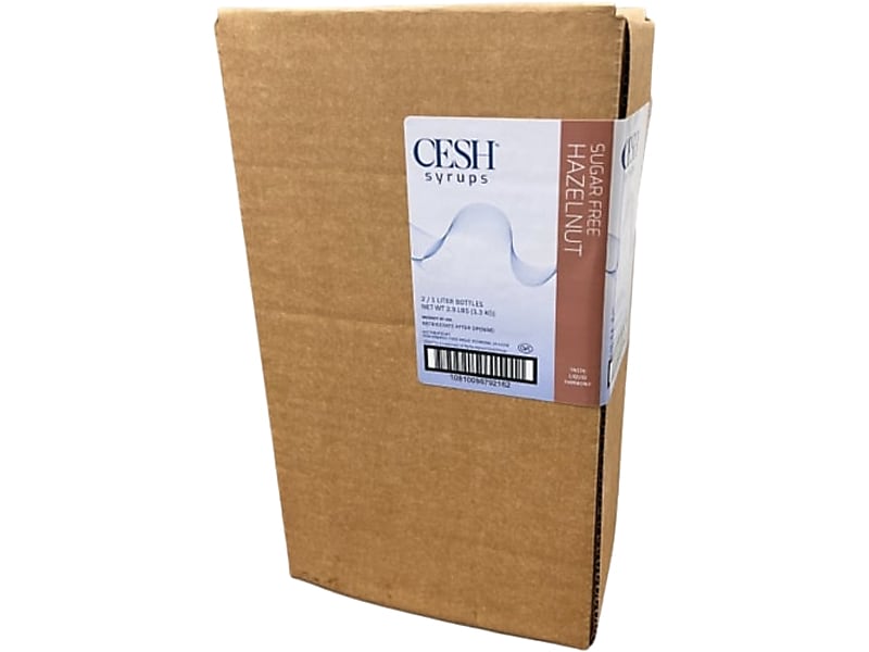 CESH Hazelnut Sugar-Free Syrup, 2/Carton