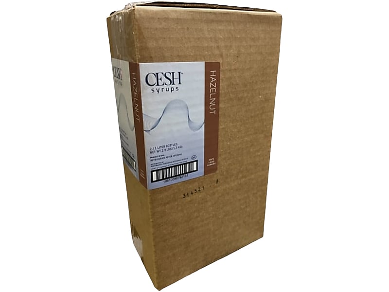 CESH Hazelnut Syrup, 2/Carton