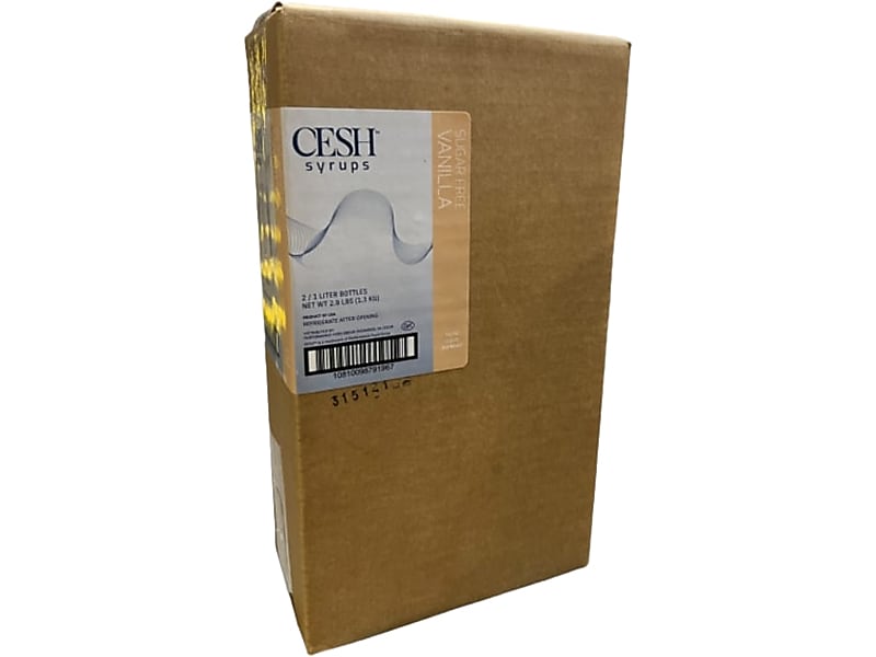 CESH Vanilla Sugar-Free Syrup, 2/Carton