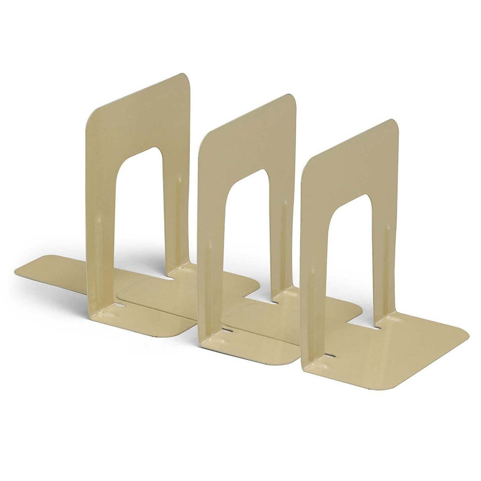 Charles Leonard Bookends, 9" Height, Tan, 2 Per Set, 3 Sets