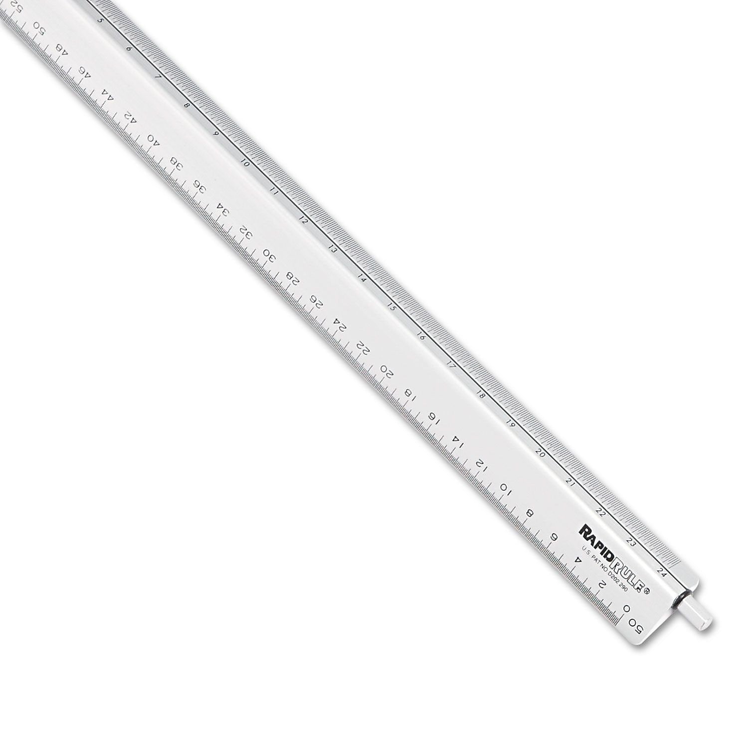 Chartpak® Adjustable Triangular Scale Aluminum Engineers Ruler, 12