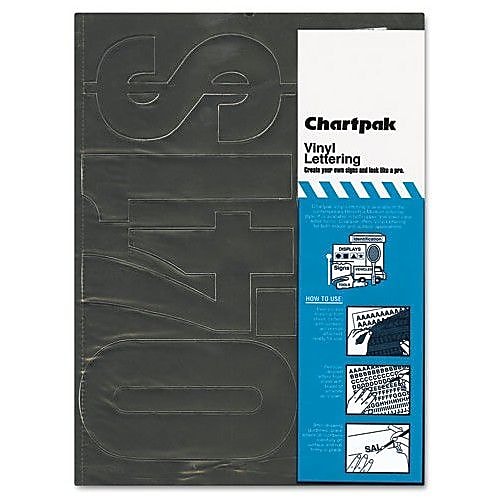 Chartpak® Press-On Vinyl Letters & Numbers, 6