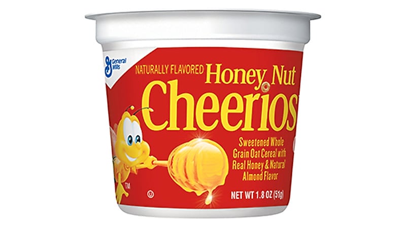 Cheerios Whole Grain Honey Nut Oat Cereal, 1.8 oz., 6/Box