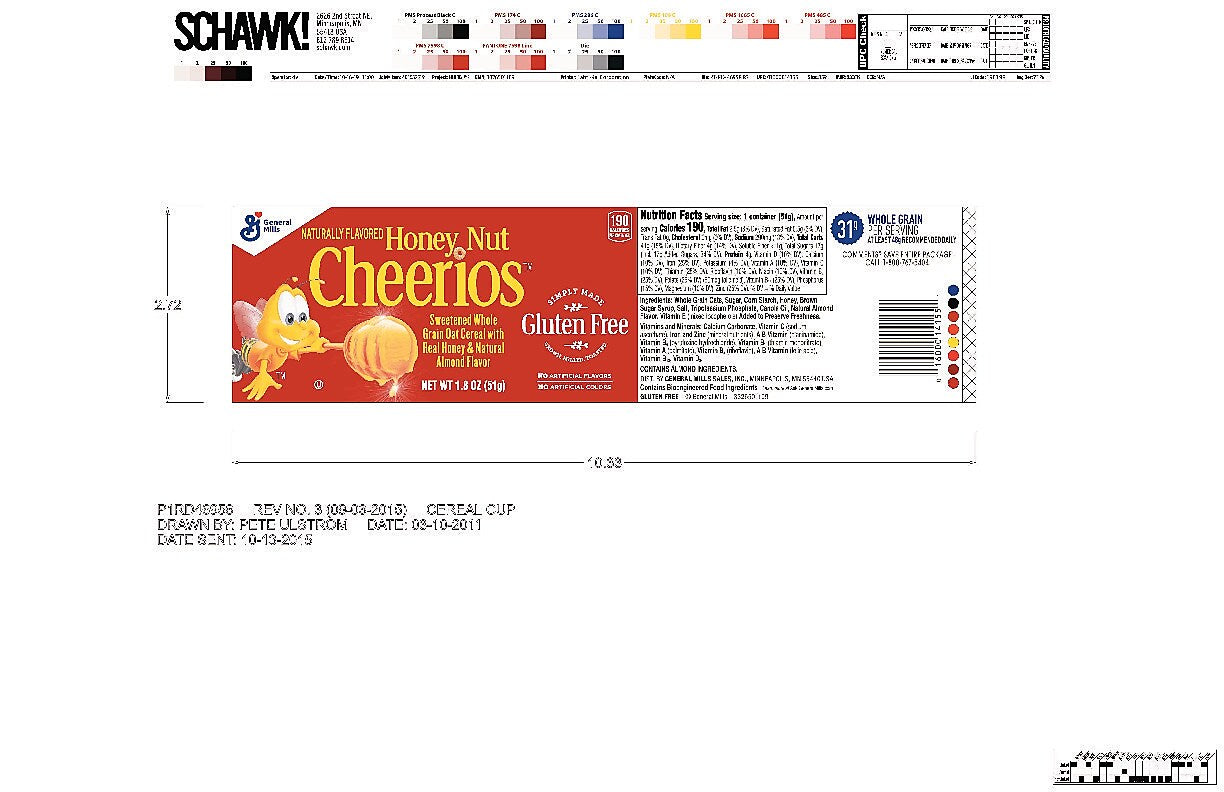 Cheerios Whole Grain Honey Nut Oat Cereal, 1.8 oz., 6/Box