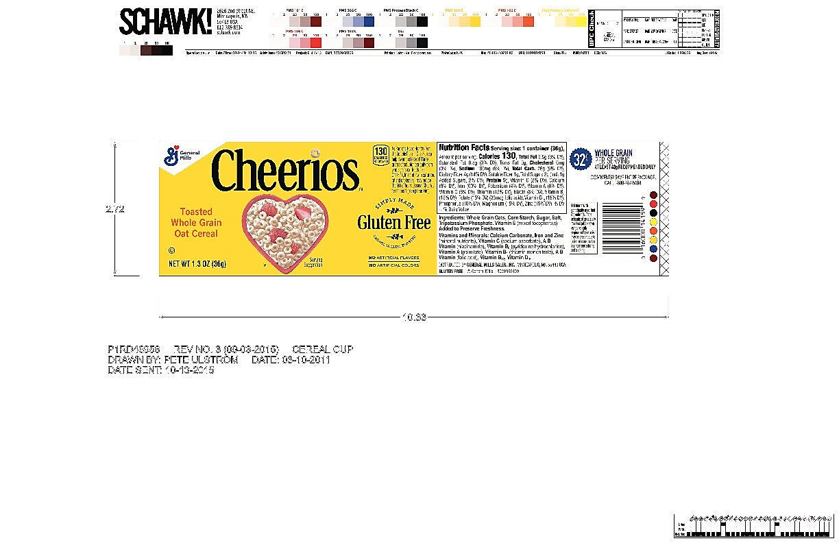 Cheerios Whole Grain Oat Cereal, 1.3 oz., 6/Box