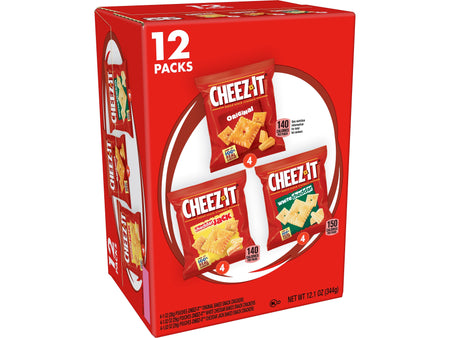 Cheez-It Crackers, 12.1 oz., 12 Packs/Box