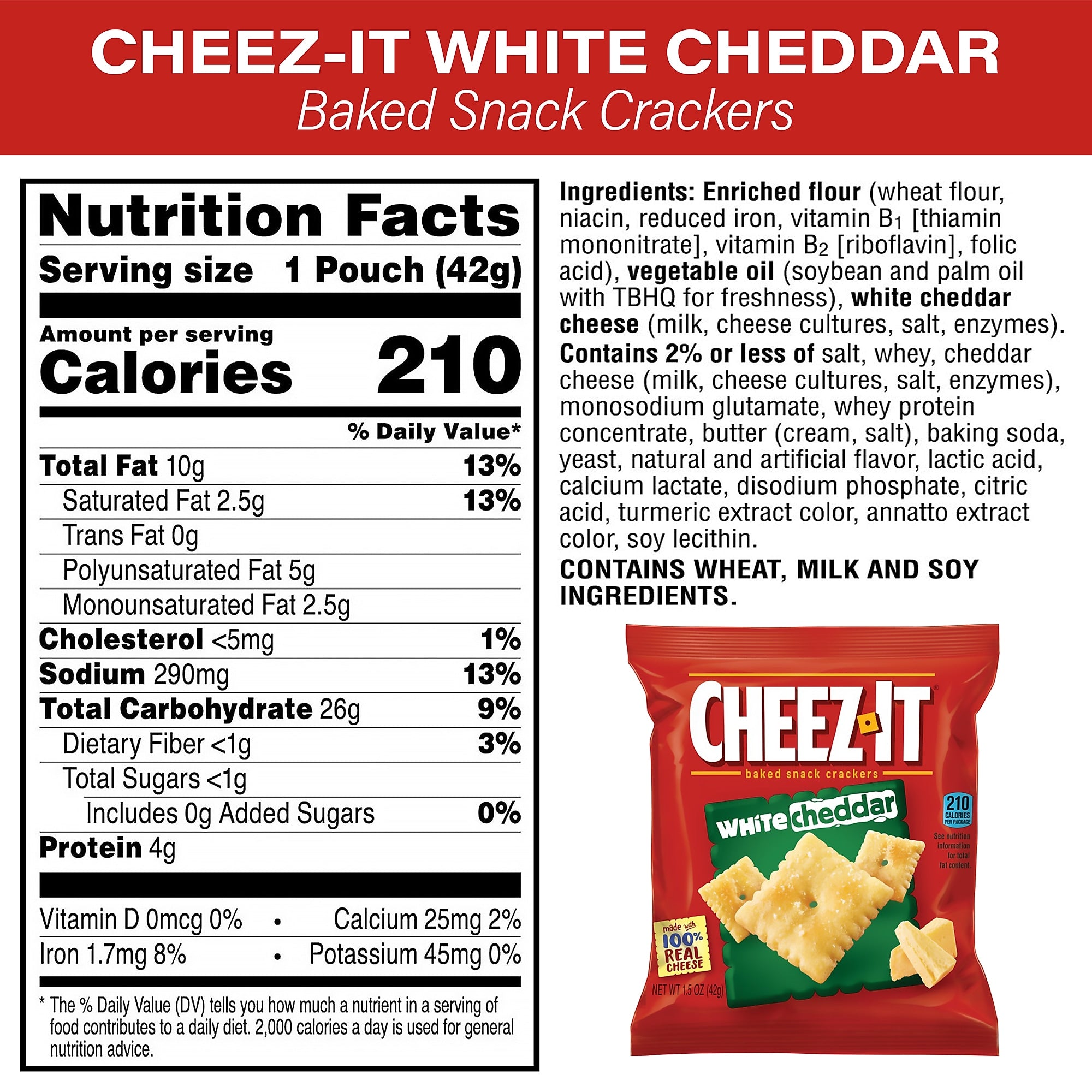 Cheez-It Crackers Variety Box, 1.5 oz., 45 Packs/Box